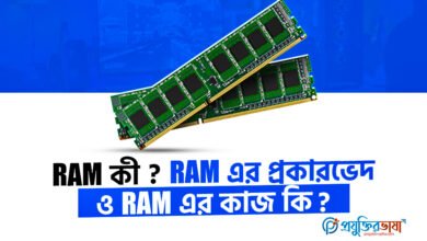 RAM কী ? RAM এর প্রকারভেদ ও RAM এর কাজ কি?