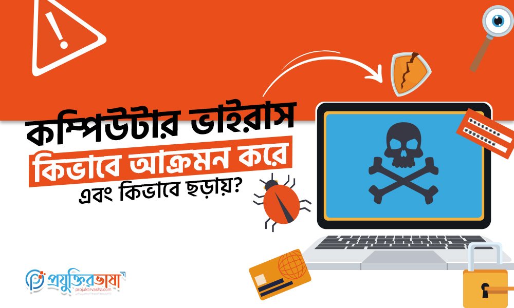 কম্পিউটার ভাইরাস কিভাবে আক্রমণ করে এবং কিভাবে ছড়ায়?