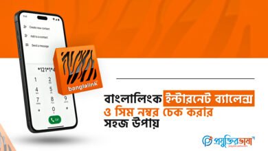 বাংলালিংক ইন্টারনেট ব্যালেন্স ও সিম নম্বর চেক করার সহজ উপায়