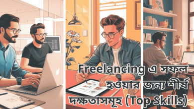 Freelancing এ সফল হওয়ার জন্য শীর্ষ দক্ষতাসমূহ (Top Skills)
