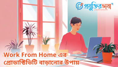 Work From Home এর প্রোডাক্টিভিটি বাড়ানোর উপায়