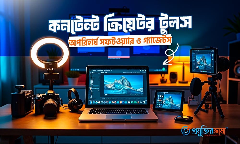 কনটেন্ট ক্রিয়েটর টুলস: অপরিহার্য সফটওয়্যার ও গ্যাজেটস