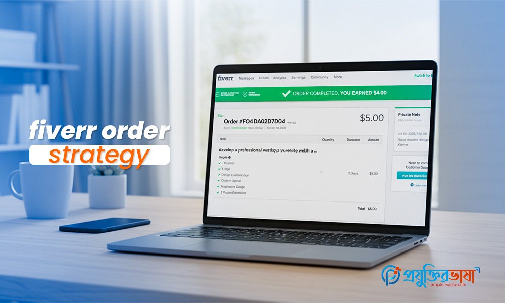Fiverr এ নতুনদের জন্য এক মাসে অর্ডার পাওয়ার সঠিক স্ট্র্যাটেজি ও প্র্যাকটিক্যাল গাইড